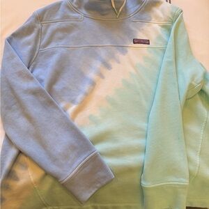 Vineyard Vines Woman’s Blue Ombre Oversized Cowl Neck Sweatshirt The Sheep Shirt